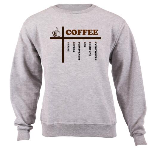 Coffee - Christ Offers Forgiveness For Everyone Everywhere - Unisex Sweater  Thumbnail
