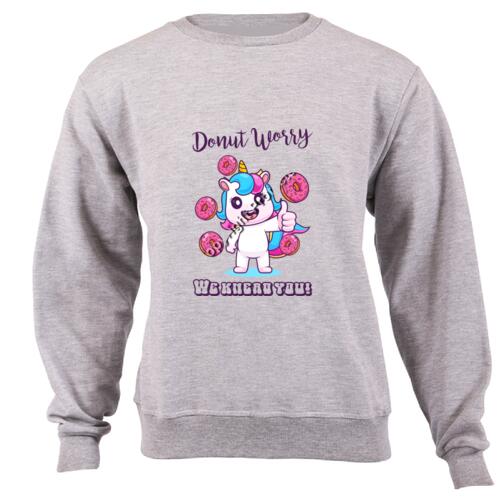 Proud Chef: Unicorn Donut Worry We Knead You - Fun & Cozy Baking Comfort - Unisex Sweater  Thumbnail