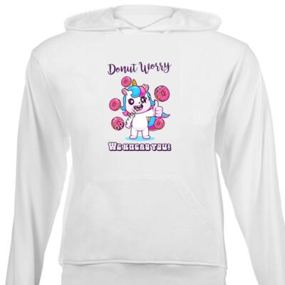 Proud Chef: Unicorn Donut Worry We Knead You - Fun & Cozy Baking Comfort - Unisex Hoodie  Thumbnail
