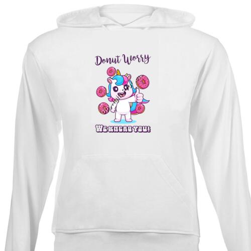 Proud Chef: Unicorn Donut Worry We Knead You - Fun & Cozy Baking Comfort - Unisex Hoodie  Thumbnail